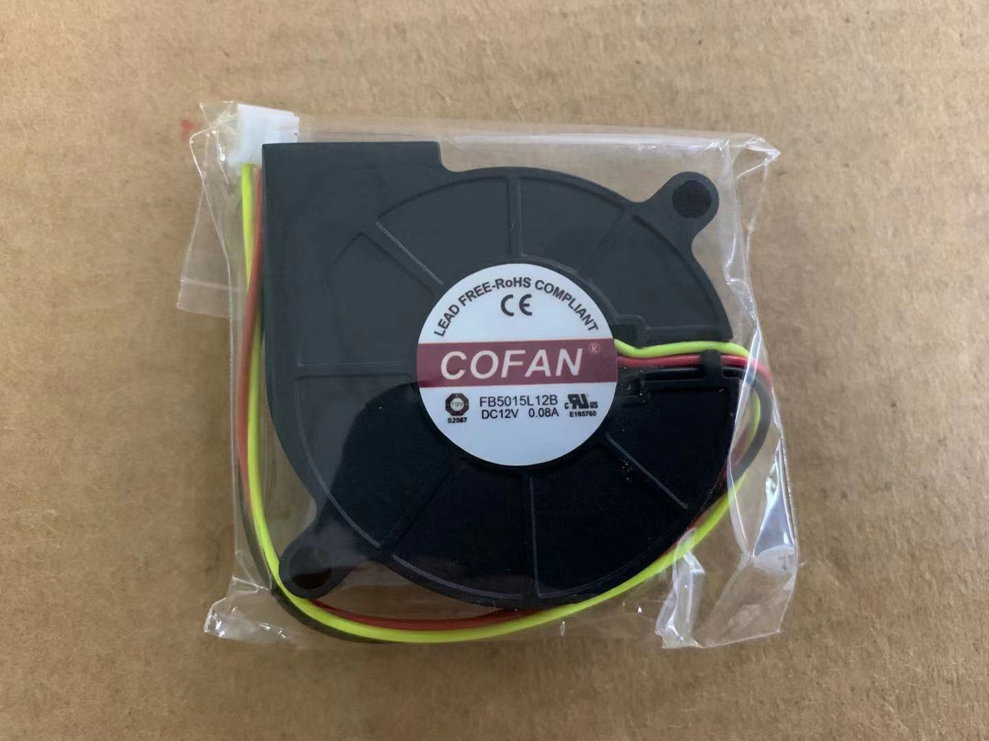 1pc 3-wire chassis turbine blower cooling fan 5015 5CM FB5015L12B 12V 0.08A