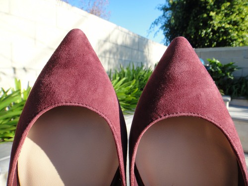 Loeffler Randall PENELOP Bordeaux Wildleder Schnür-Flats, Damengröße 6,5. Einzelhandel 295 $ - Bild 11 von 12
