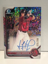 2022 Bowman Chrome - Prospect Autographs Jorge Barrosa #CPA-JBA Speckle...