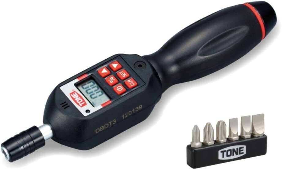 TONE 6.35mm Digital Torque Screwdriver with Bit 30-300cN.m