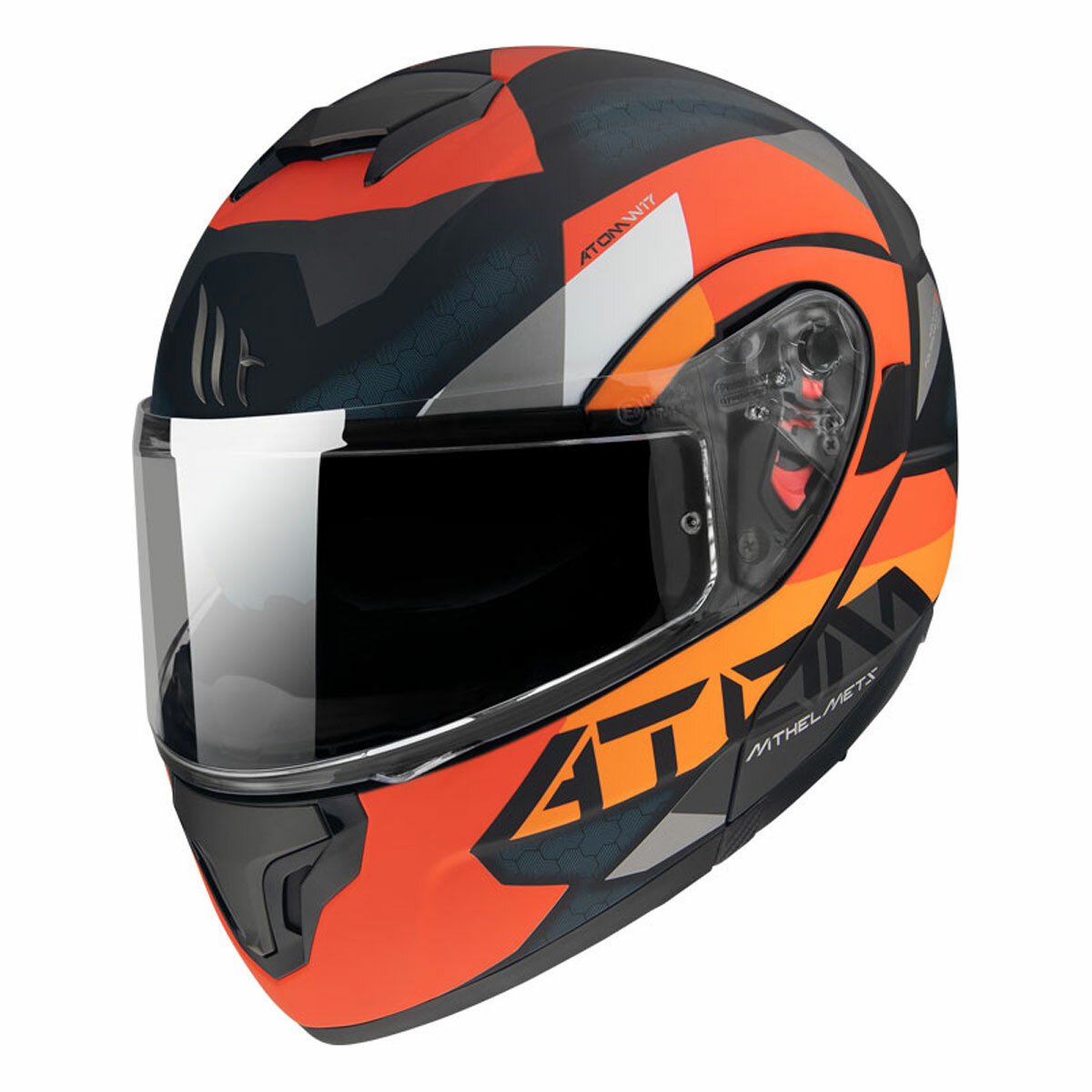 Modular Helmet MT Helmets Atom SV W17 A4 Matte Orange