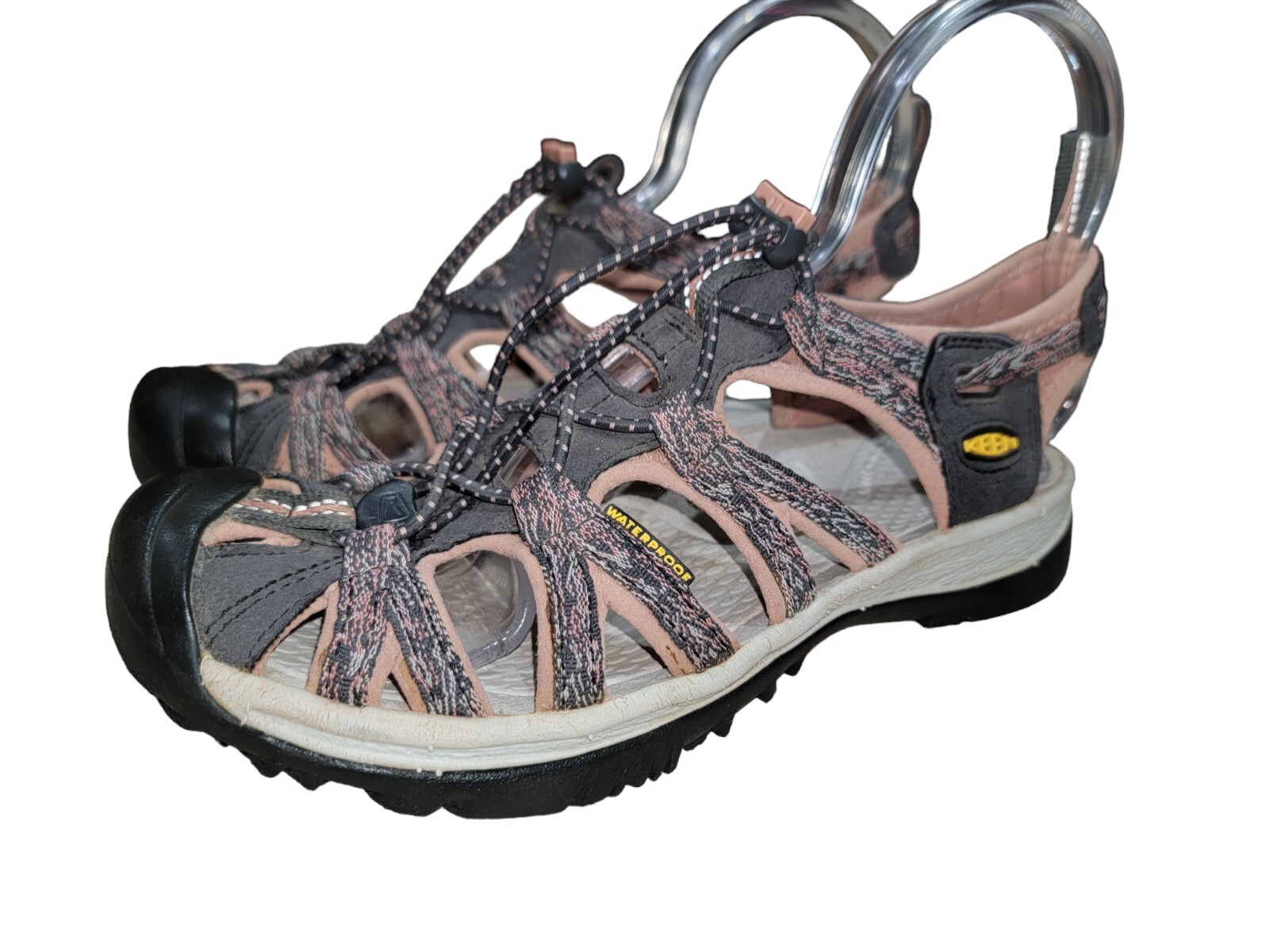 Sandali Keen Whisper donna salmone impermeabili sport outdoor taglia 8 5