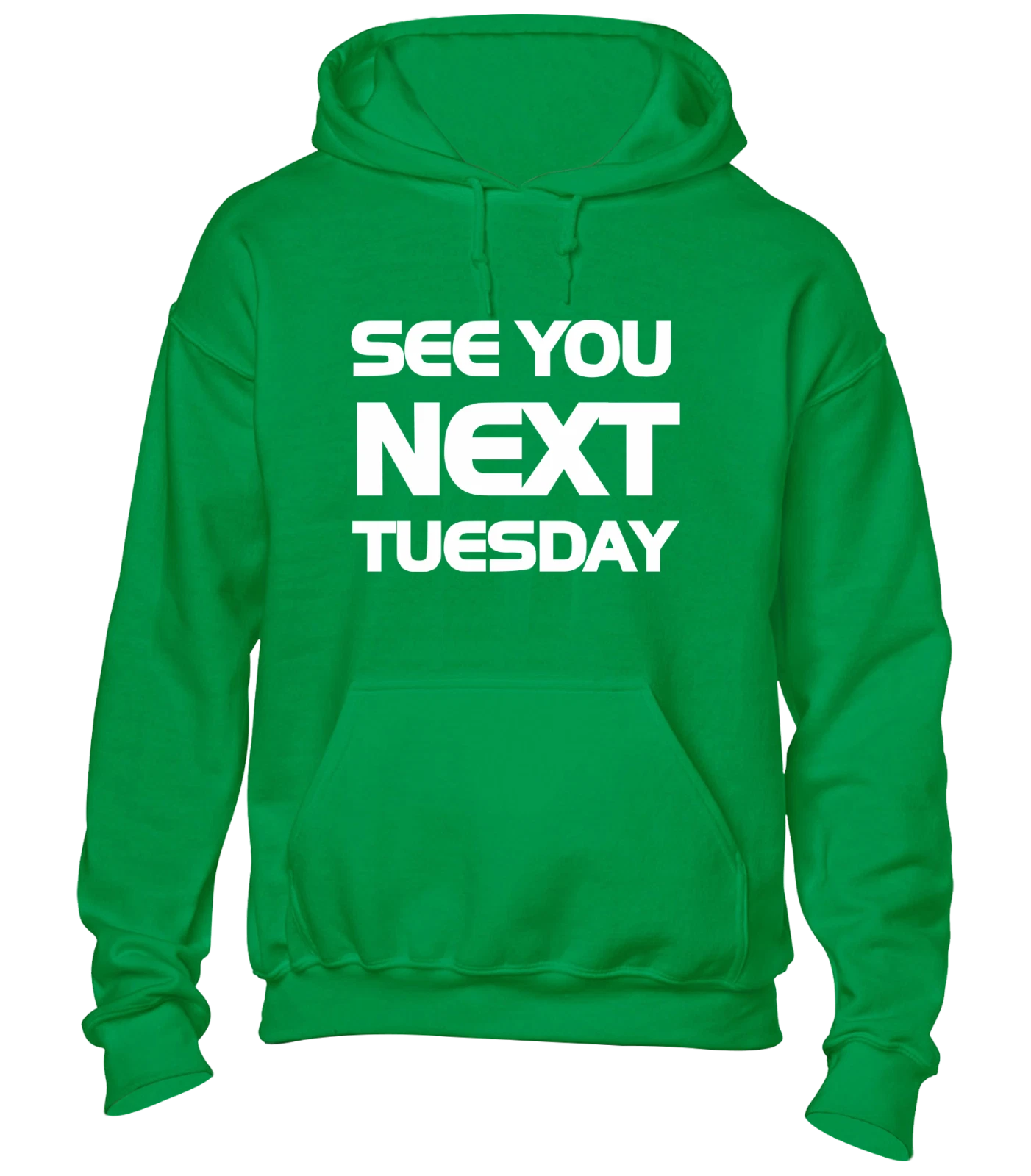 RHUDE FELPA CON CAPPUCCIO SEE YOU NEXT MARTEDÌ PROSSIMO DIVERTENTE SCHERZO RUDE DESIGN SARCASTOC TOP COMEDY