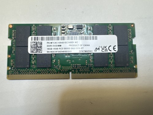 5M31L87394 SODIMM 16GB DDR5 5600 Micron