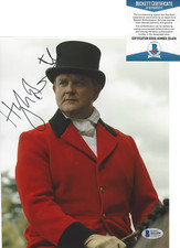 HUGH BONNEVILLE SIGNED AUTHENTIC 'DOWNTON ABBEY' 8x10 PHOTO C BECKETT COA BAS
