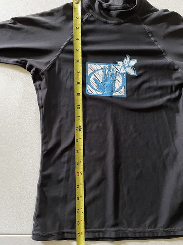 Boys Girls Small Body Glove UVP Long Sleeve Swim Shirt Black with Blue Design - Picture 7 of 8