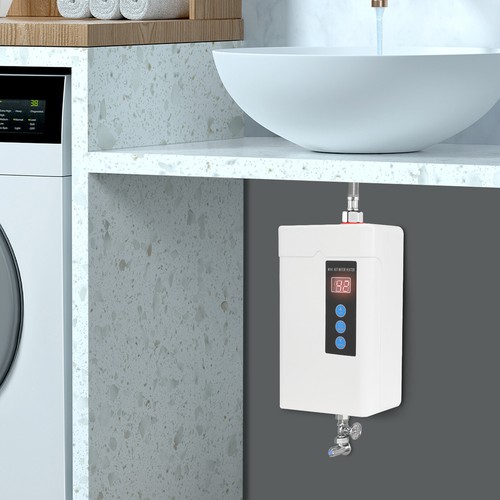 5000W Elektrisch Wasser Kompakt Warmwasserbereiter Fernbedienung mit LED-Anzeige - Bild 16 von 18
