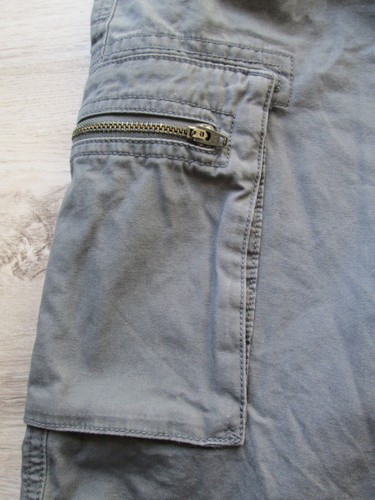 ❤ HANNA ANDERSSON Boys Epic Cargo grey shorts 150 cotton zip pockets 10 12 - Picture 8 of 24
