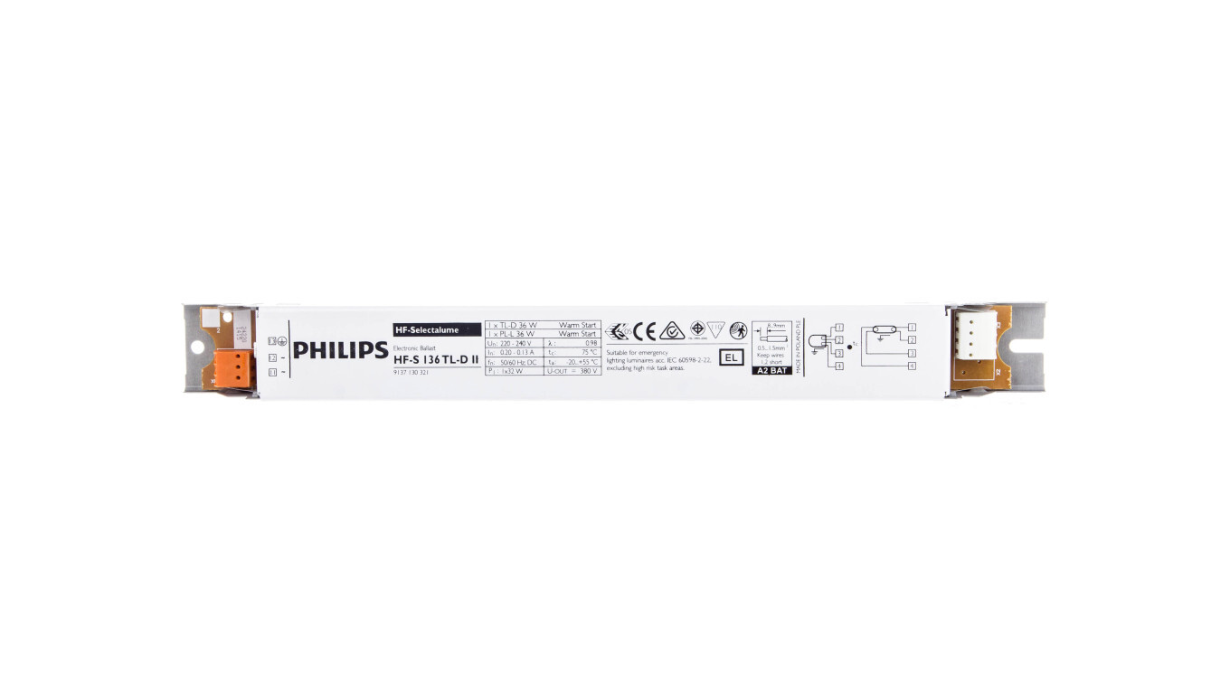 Electronic ballast HF-S 136 TL-D II 220-240V 50/60Hz 8727900905519 /T2UK