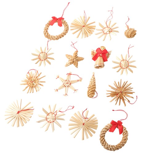 100pcs tranches de bois décoration de fête ornements de Noël puces en