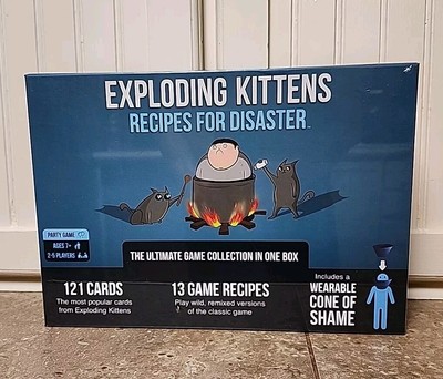 Exploding Kittens Recipes For Disaster w/ Cone of Shame Game Collection NEW 