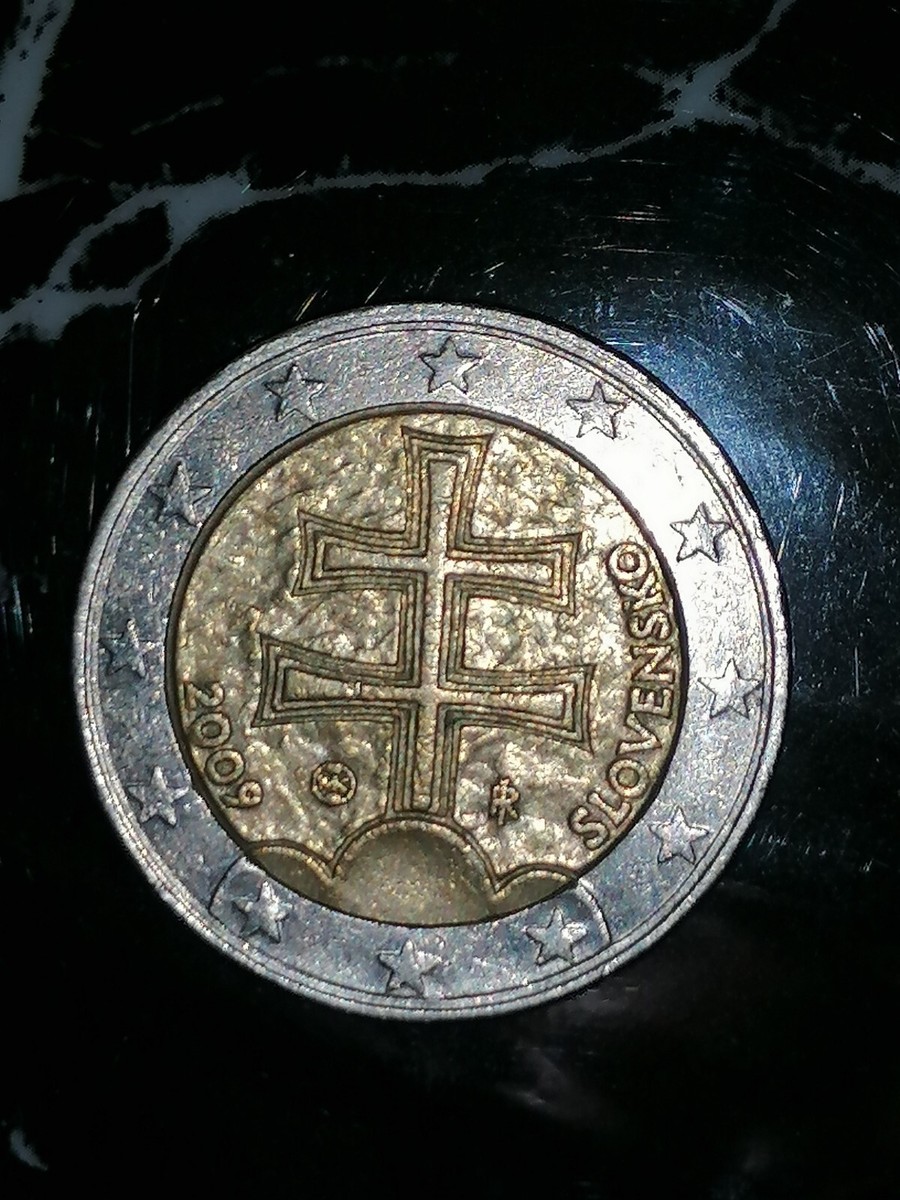 piece de 2€ slovensko fauté de 2009