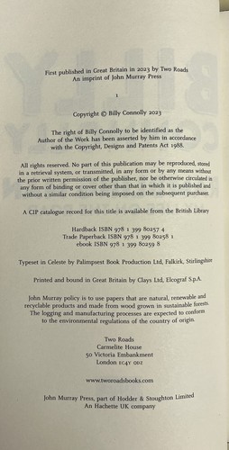 Rambling Man - Billy Connolly *Waterstones HAND SIGNED Exclusive* 1st/1st + COA - Picture 3 of 19