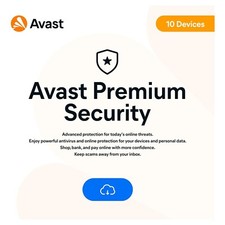 Avast Premium Security 2026 10 Windows PC Devices 3 Years (EMAIL)