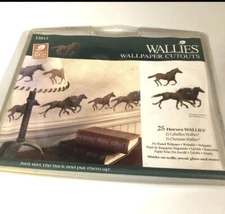 Wallies Horse Wall Cutouts  25 In Package Prepared Paper New