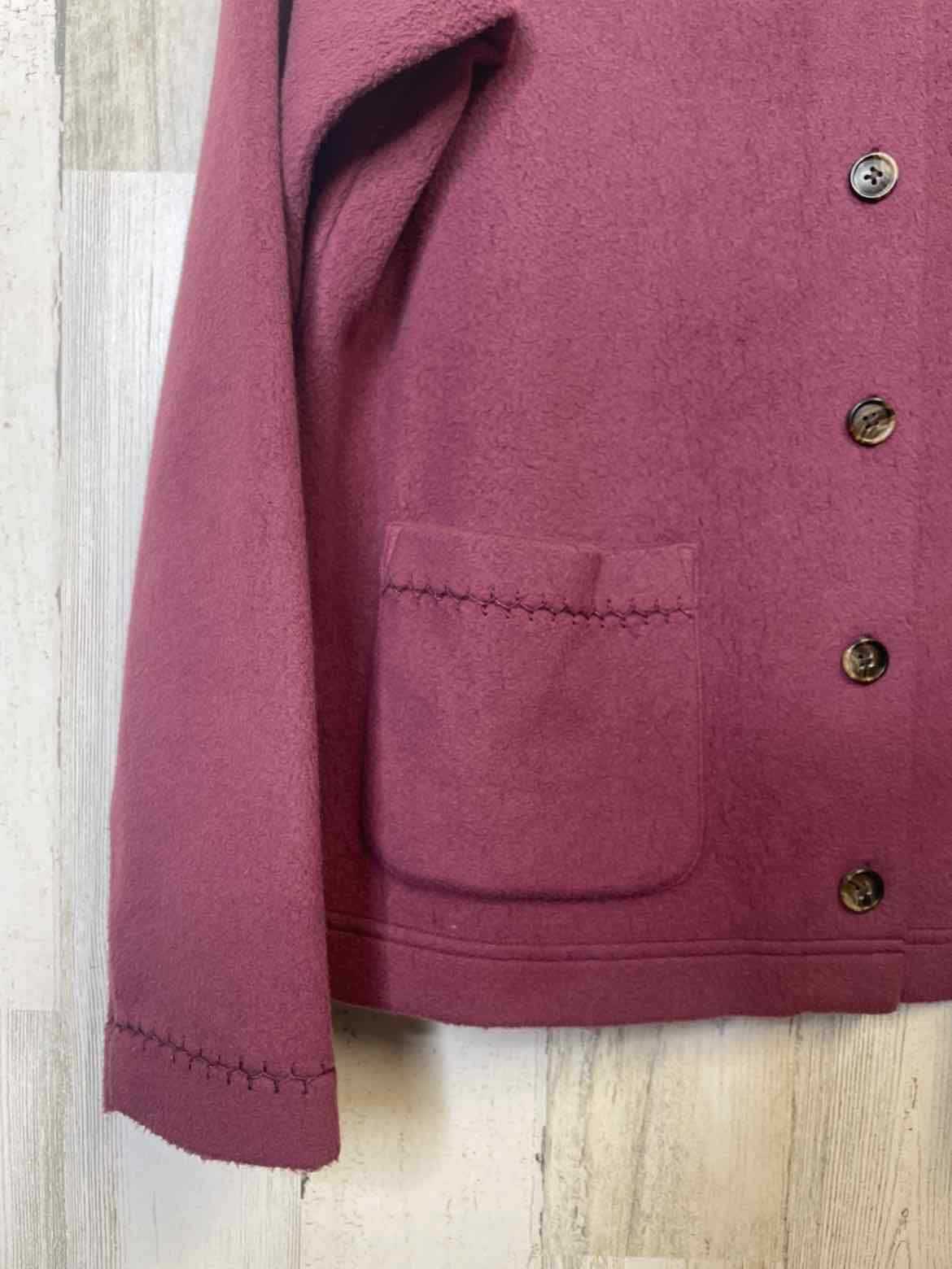 Womens L.L.Bean Size M Fleece Button Front Jacket