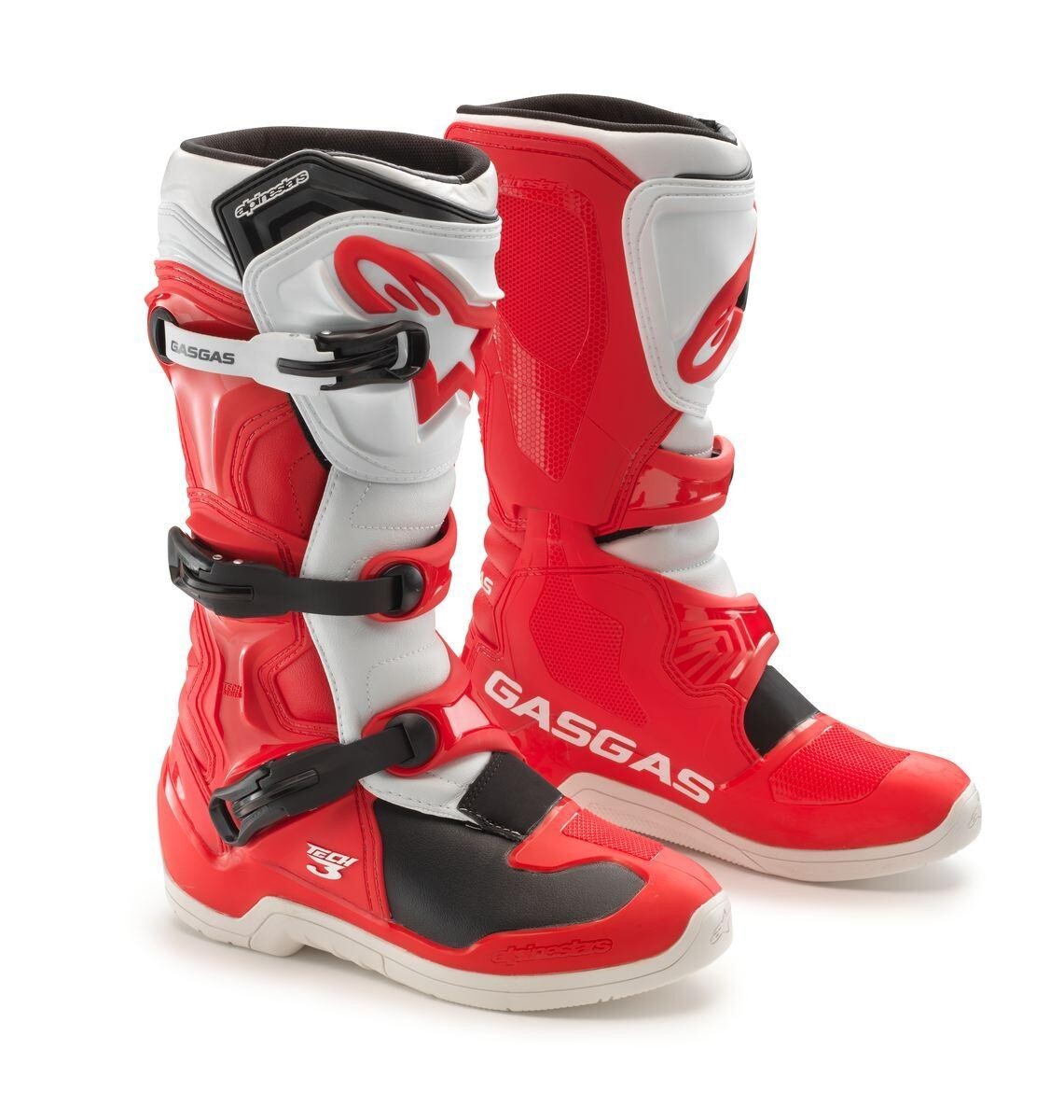 Alpinestars GasGas Tech 3 MX Motocross Boots Red White - EU 40.5 US 7