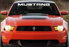 MUSTANG  WINDSHIELD DECAL VINYL BANNER 4X40