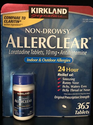Kirkland Signature AllerClear Non-Drowsy Allergy Loratadine 10 mg 365 ct. 6/2026