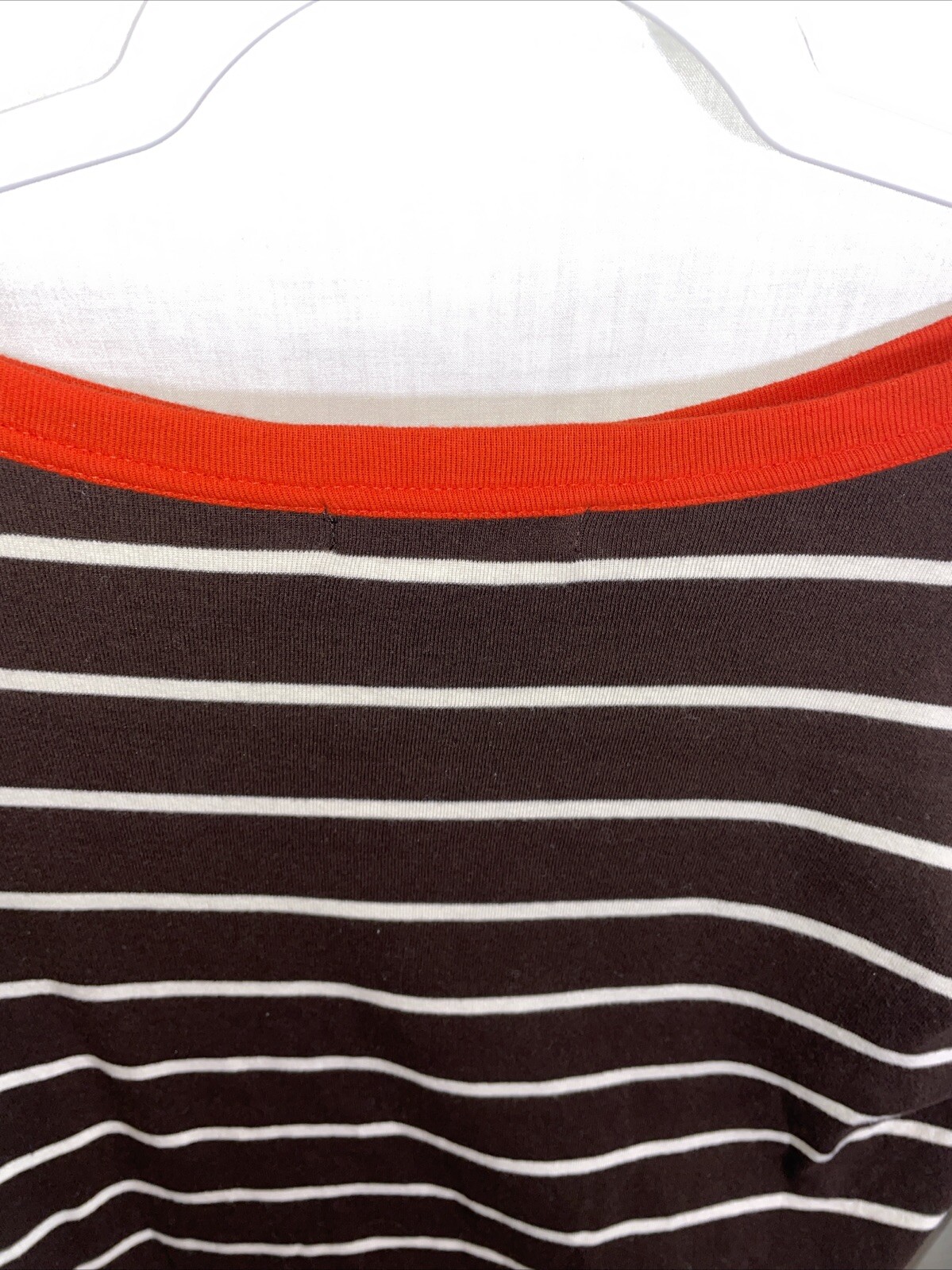 Lauren Ralph Lauren Dressy Blouse Womens Size XL Brown Striped Going Out Party thumbnail 9