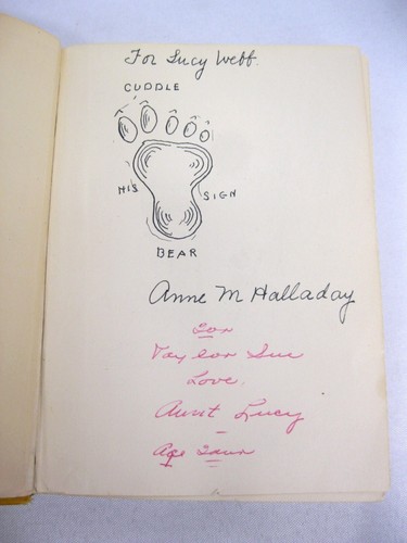 Cuddle Bear of Piney Forest SIGNED by Anne M Halladay 1930 Bethany Press Livsey - Picture 2 of 15