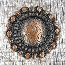Western Engraved 1-1/4 Inch Berry Concho CON406-E-A-ACPR