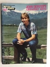 1975 John Denver's Greatest Hits Volume 1 Piano  Vocal Song Book 80 Pages