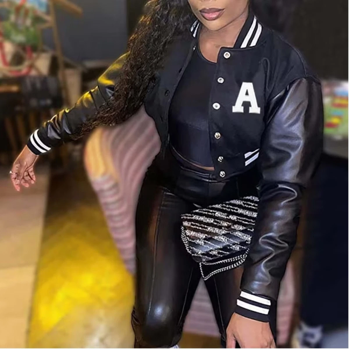 Embroidered Cropped Letterman Jacket Custom Letterman Jackets Custom Jackets