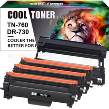 TN760 Toner Cartridge /DR730 Drum fits for Brother MFC-L2710DW HL-L2370DW LOT