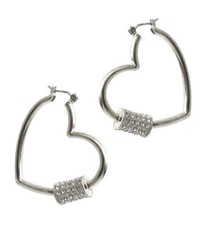 Valentine Theme Heart Hoop Earrings for Women