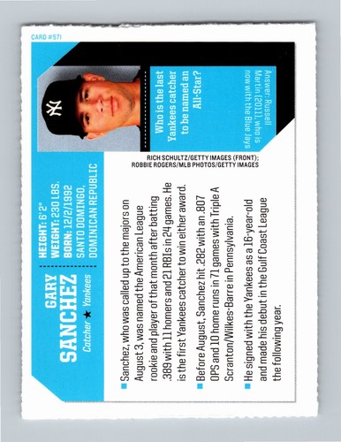 Gary Sanchez Sports Illustrated for Kids Rookie #571 RC NM+- 11 Card Lot - Picture 8 of 21