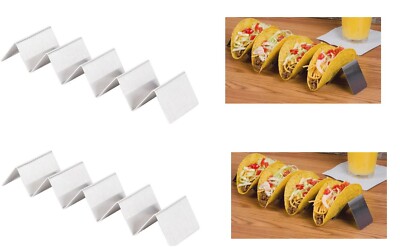 2 pack Stainless Steel Taco Holders -  Each Holds 4 Tacos  Free shipping