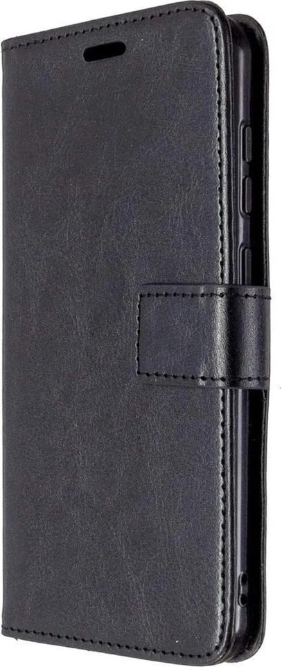 Nokia X71 Black Book Case Flip with Strap + 2.5D Tempered Glass Screen Protector - Image 3 of 4