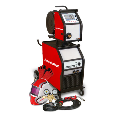 Schweisskraft SYN-MIG 403i SC-WS digital Set Fahrbarer MIG/MAG-Inverter schweiße