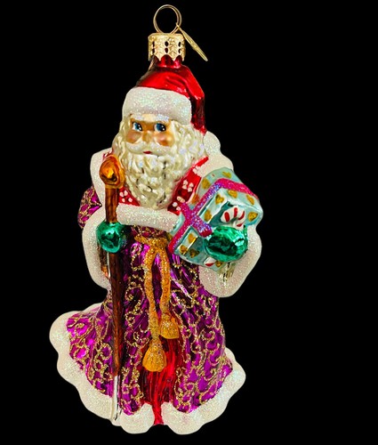 Vintage Christopher Radko Santa Christmas Ornament Majestic Presentation 2002 - Picture 2 of 8