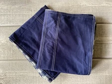 Eddie Bauer Home Shams Reversible Navy to Gingham Set/2 King