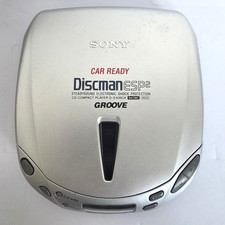 Sony D-E406CK Discman Portable CD Player ESP2 Anti-Skip Tested No Power Cord VTG