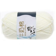 1 group Milk Yarn For Hand knitting Soft white Line rough about4440