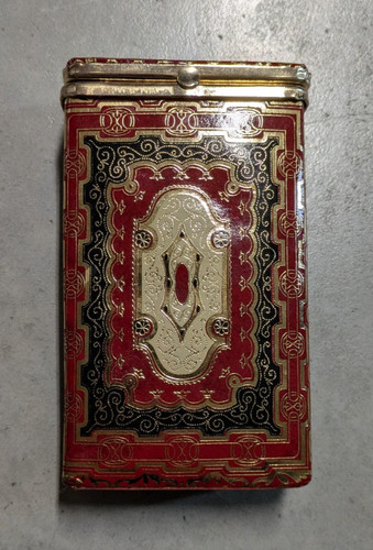 Vintage Florentine Ornate/Embossed Design Foil Cigarette Case - Tobacciana