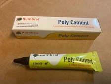 Humbrol Poly Cement Model Airplane Glue 12ml Tube For Plastics