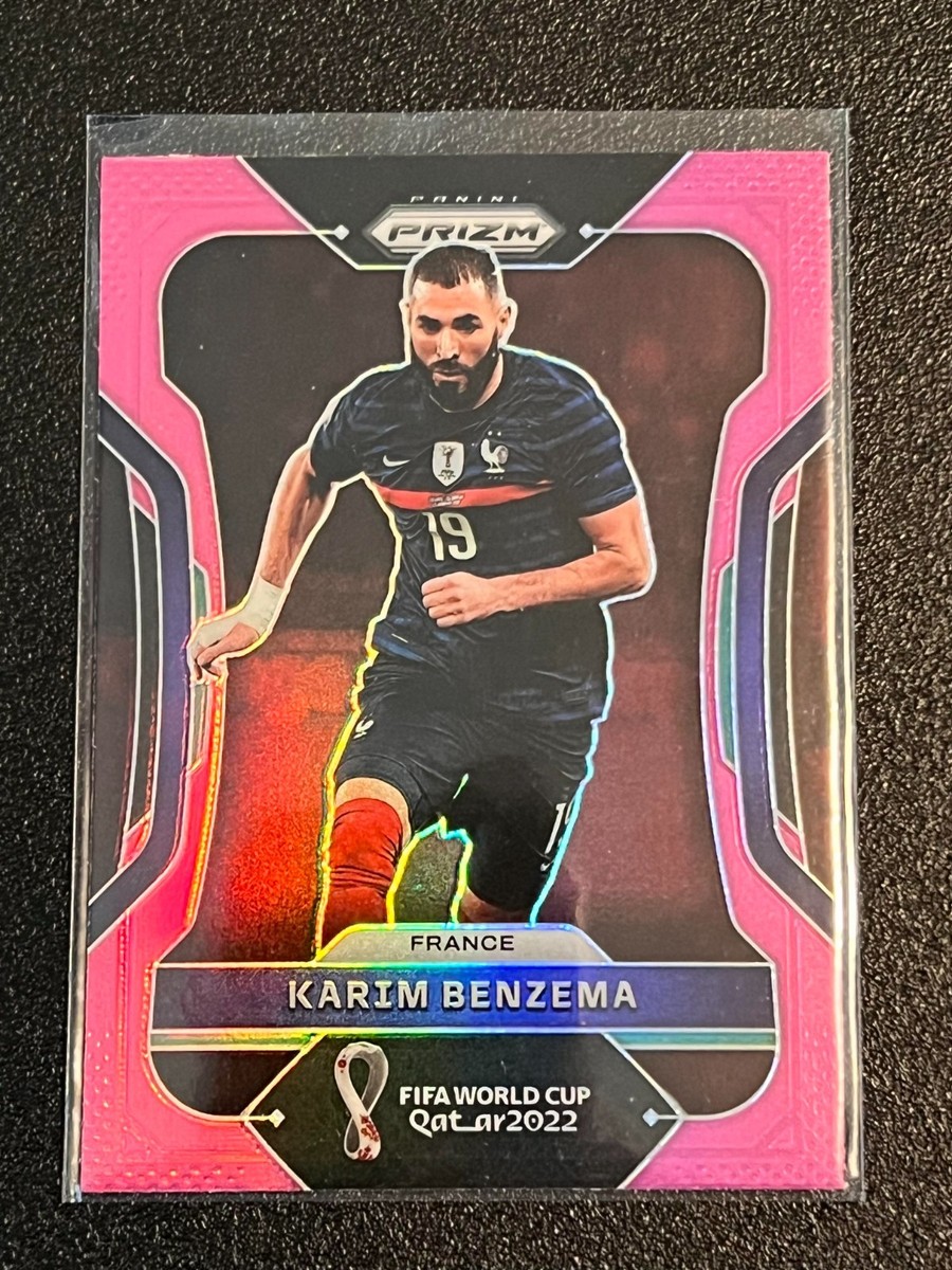 okafor panini prizm Qatar RC 99シリ　ラストNo 2022 Panini Prizm World Cup Qatar - Karim Benzema #99 Pink