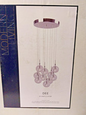 Modern light pendant with 10 suspended lamps - Brand New - in Box