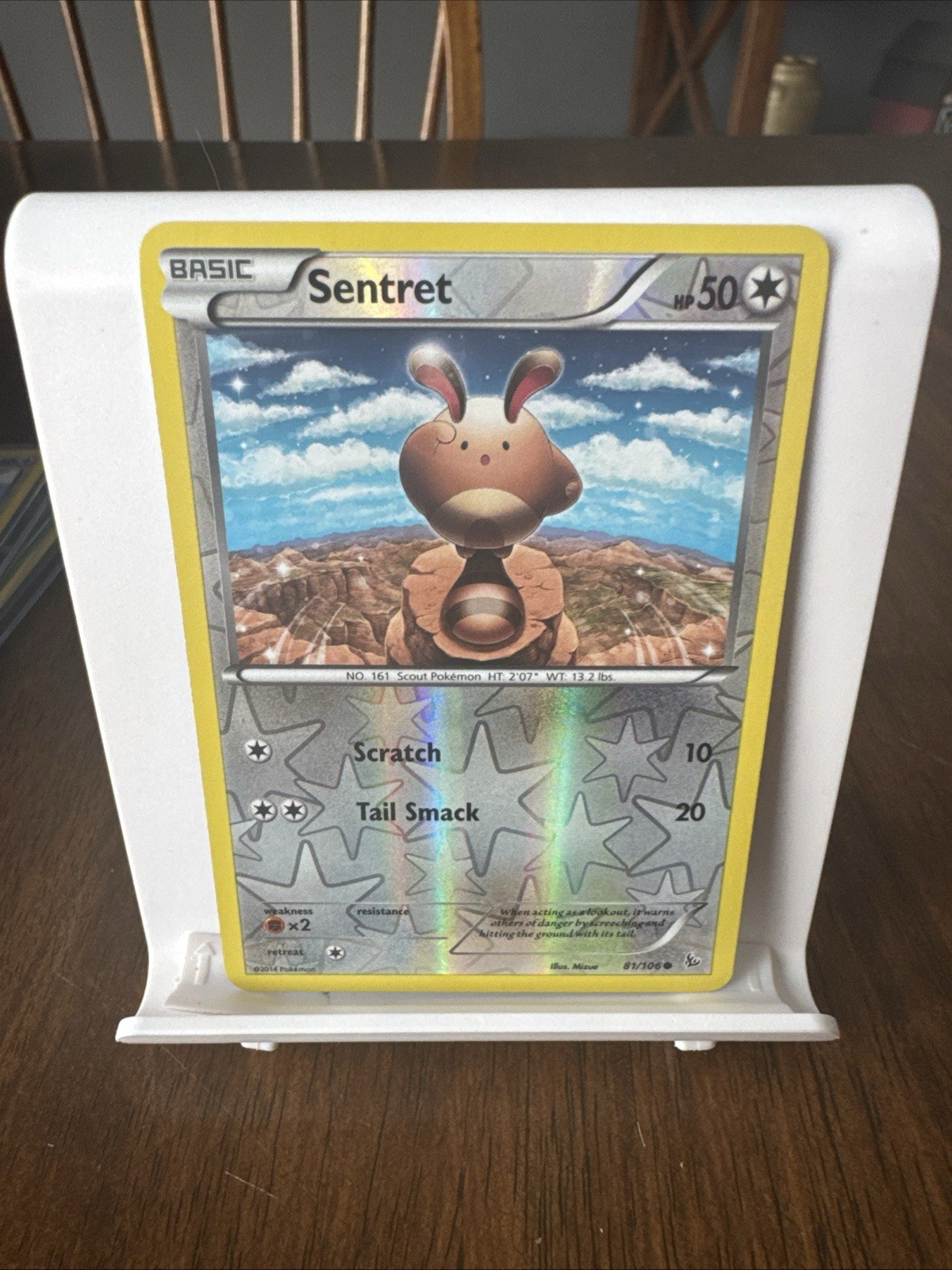Pokemon - Sentret - 81/106 - XY Flashfire -  Reverse Holo - NM/M
