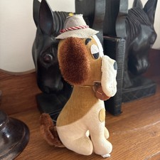 Vintage Dakin Dream Pets Velveteen St. Bernard Rescue Mountain Dog with Barrel