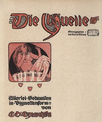 Czeschka Carl Otto Die Quelle 30 Plates of Designs 1900 - Image 1 of 4