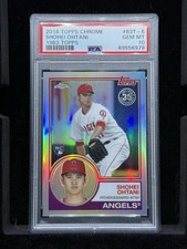 2018 Topps Chrome Shohei Ohtani RC 1983 VAR REF SP PSA 10 GM! #83T-6 LA Angels