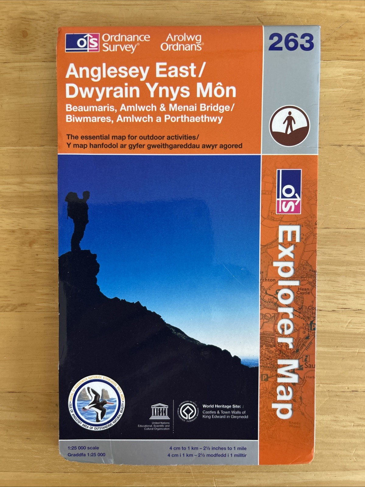Angleesey East/ Dwyrain Ynys Mon Explorer Map 263 Ordnance Survey