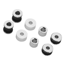 Chrome Docking Hardware Kit For 97-08 Harley Touring Detachable Sissy Bar Rack