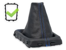 SCHALTMANSCHETTE FUR VOLVO V70 III FL 2014-2016 SCHALTSACK NAHT BLAU + RAHMEN