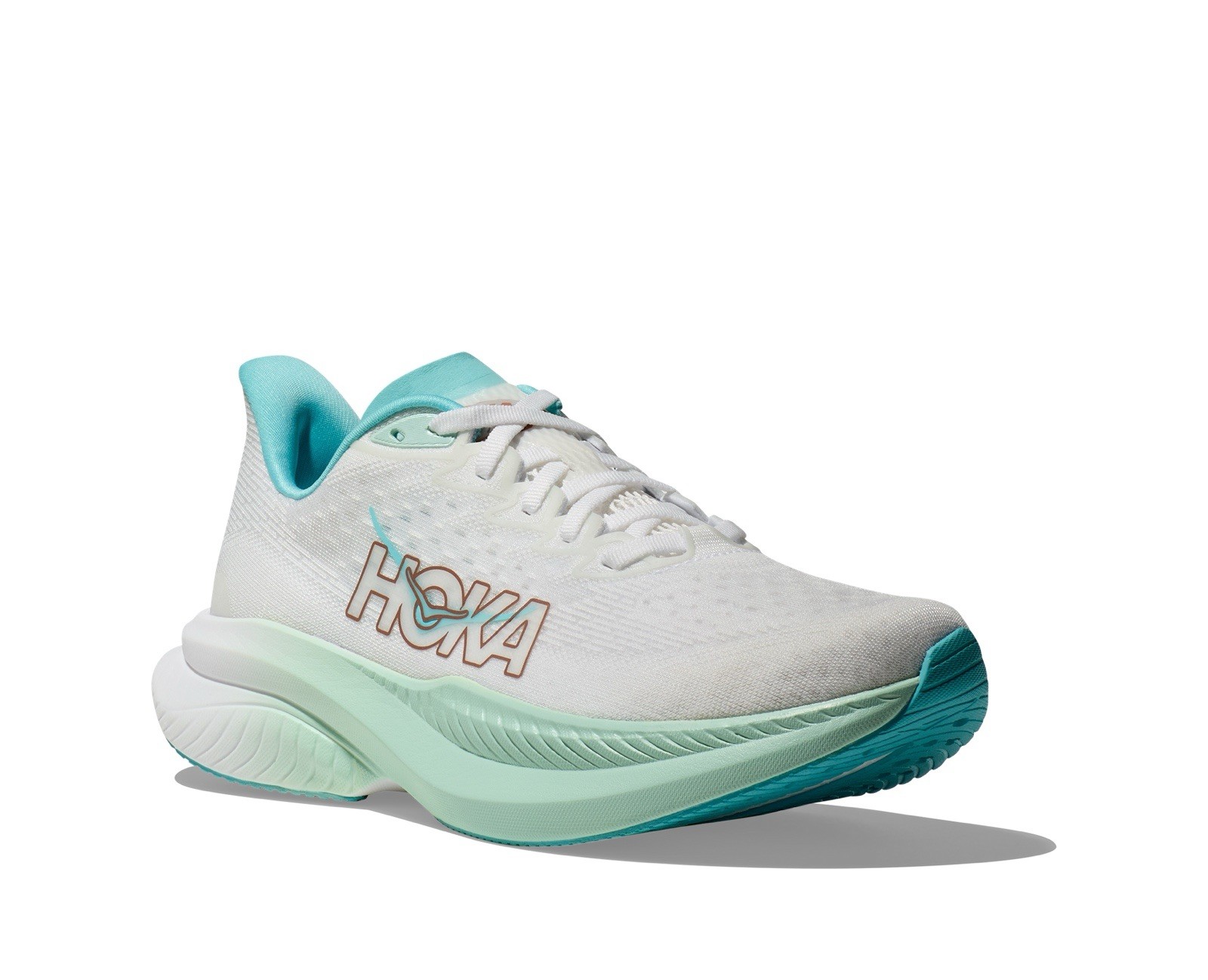 Zapatos para correr Hoka One One Mach 6 en brillo escarchado/estrella para mujer talla 6,5